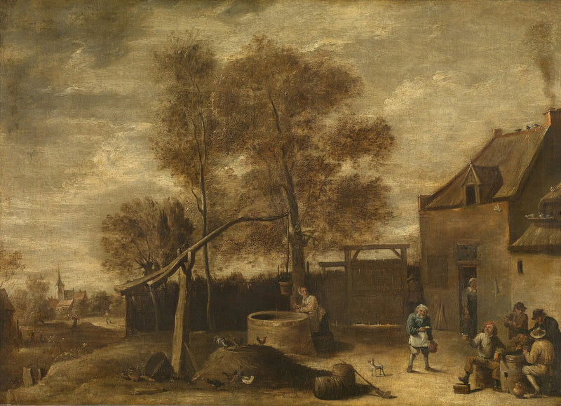 Çiftlik avlusunda - David Teniers genç