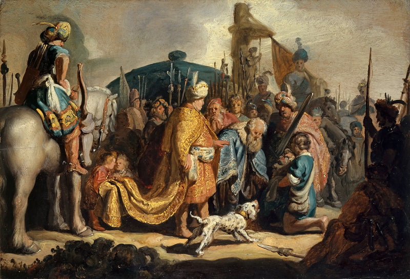 Goliath'ın başını Kral Saul'a sunan David - Rembrandt