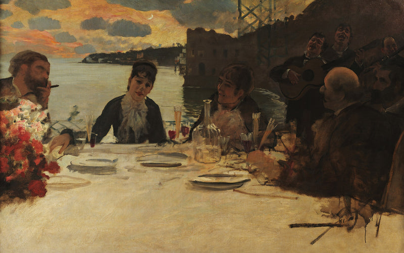 Posillipo'da Kahvaltı - Giuseppe De Nittis