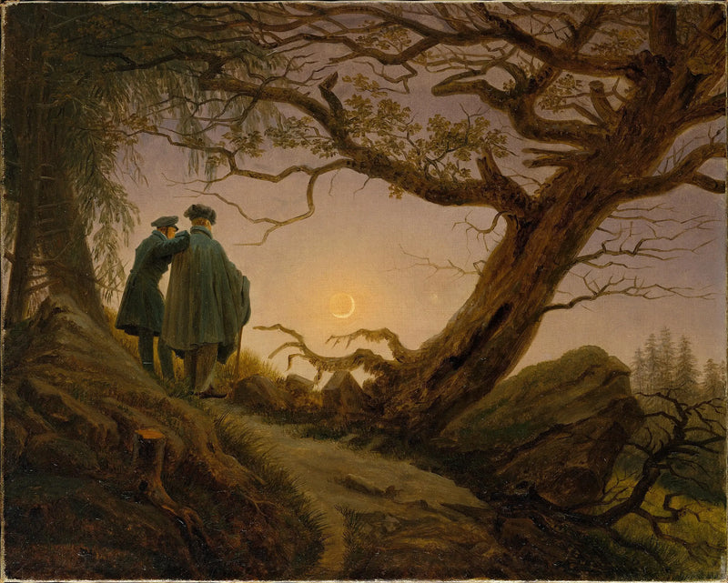 Ayı Düşünen İki Adam - Caspar David Friedrich