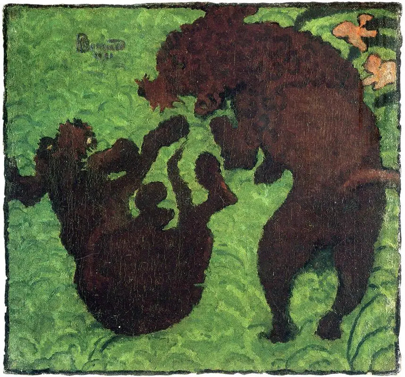 İki köpek - Pierre Bonnard