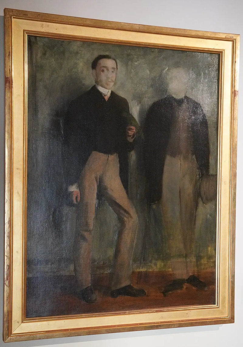 İki Adam Yürüyüşte - Edgar Degas