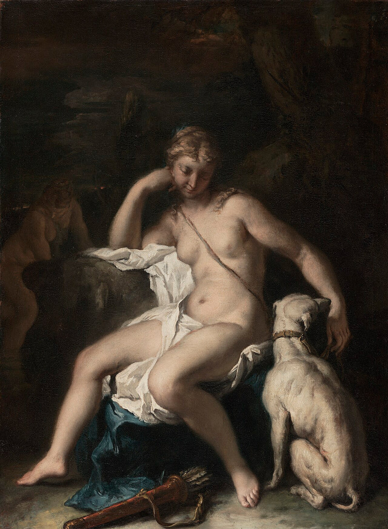 Diana ve Köpeği - Sebastiano Ricci