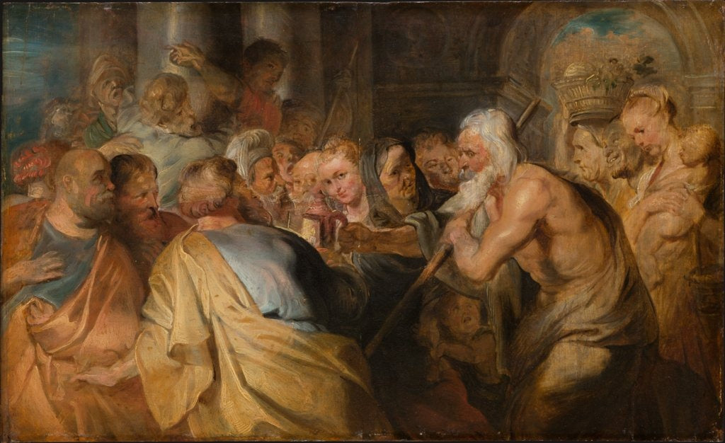 Gerçek bir adam arayışında Diogenes - Peter Paul Rubens