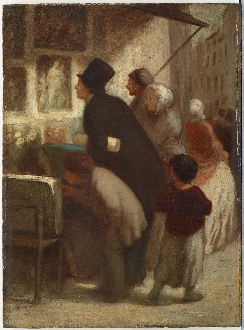 İzmarit Satıcısının Dükkanının Dışında - Honoré Daumier