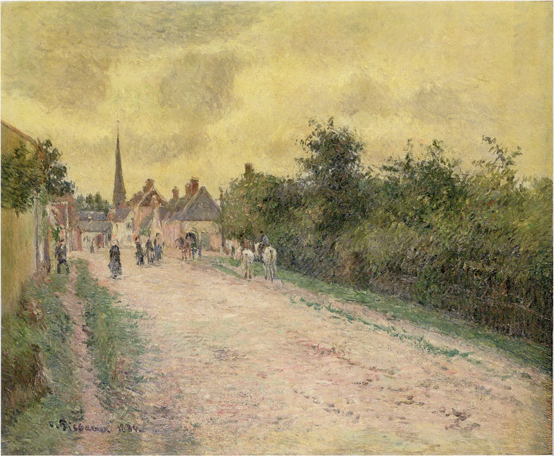 Eragny Köyü Girişi - Camille Pissarro