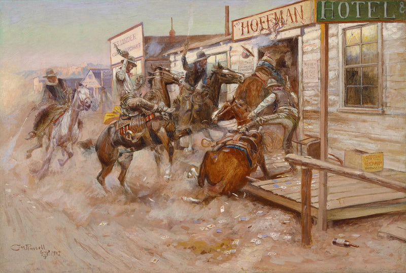 Gelen kapıya dokunmadan girin - Charles Marion Russell