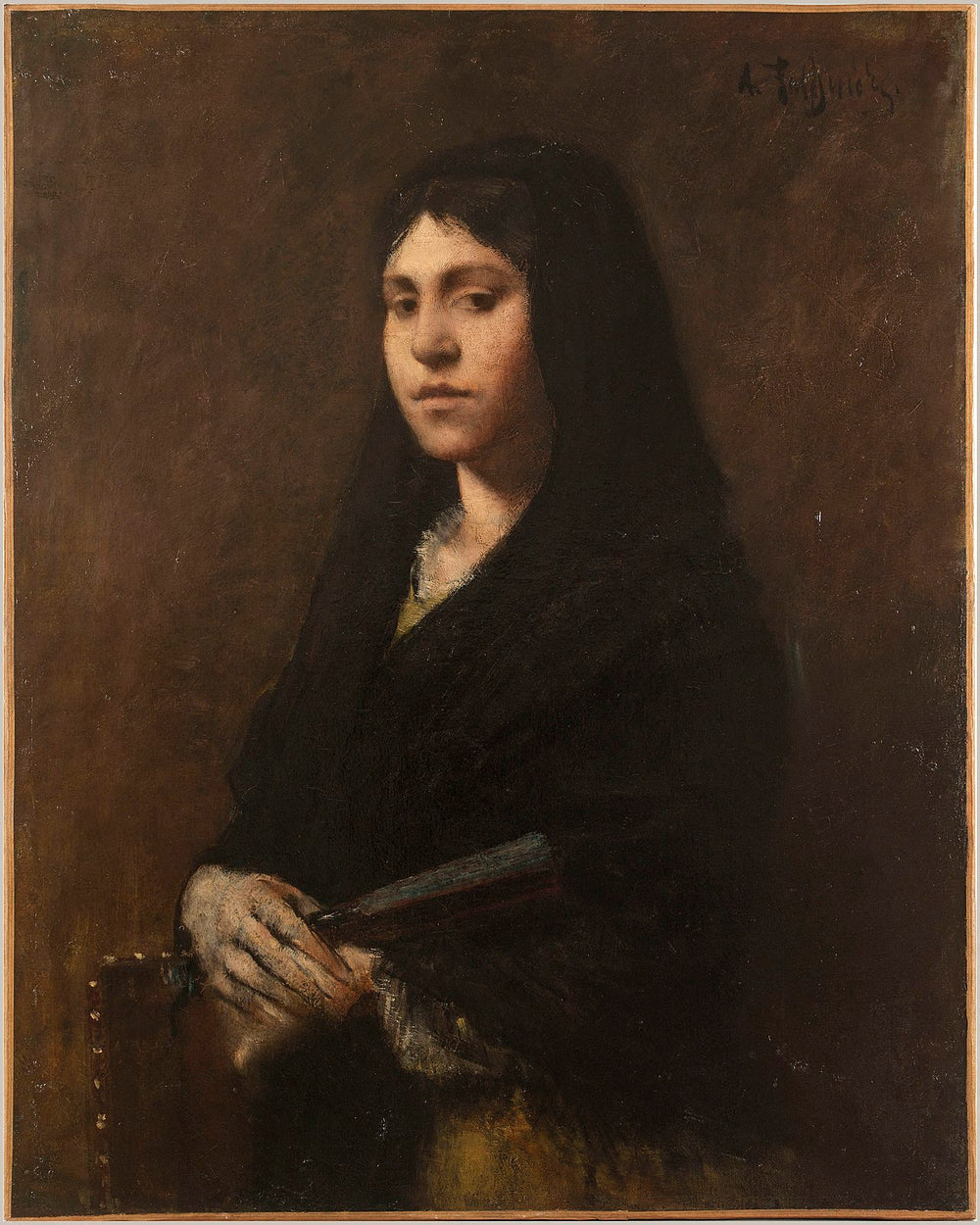Femme à l'éventail - Alexandre Falguière