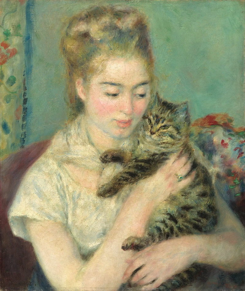 Kedi ile Kadın - Pierre-Auguste Renoir