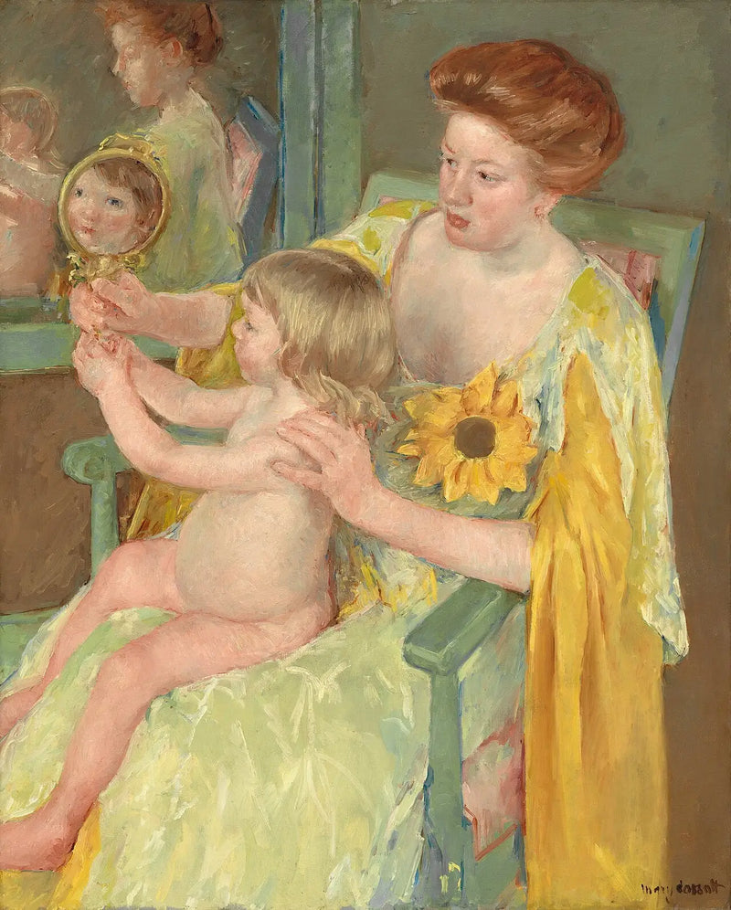 Ayçiçekli Kadın - Mary Cassatt