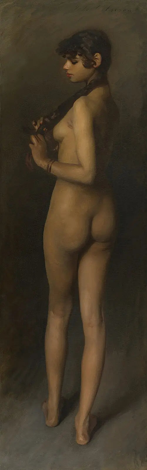 Mısır Kızı Çıplak - John Singer Sargent