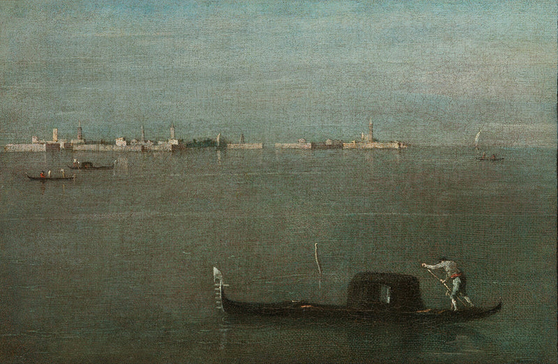 Lagün üzerindeki Gondoller - Francesco Guardi