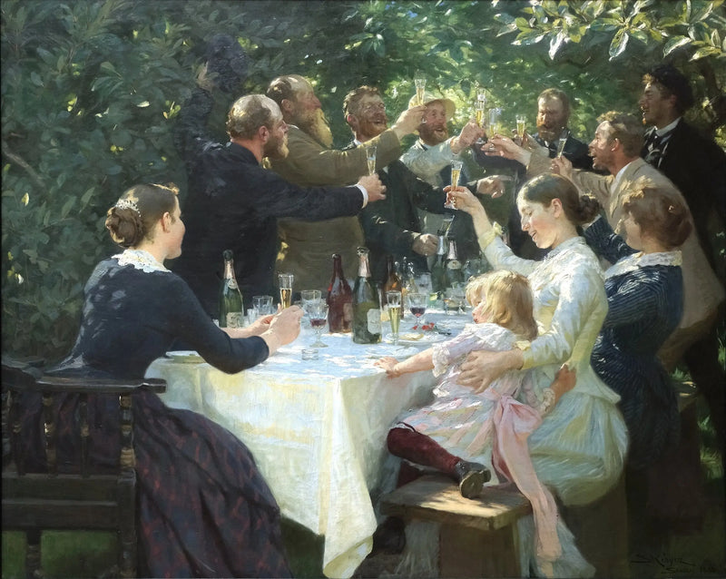 Hip, hip, hourra ! - Peder Severin Krøyer
