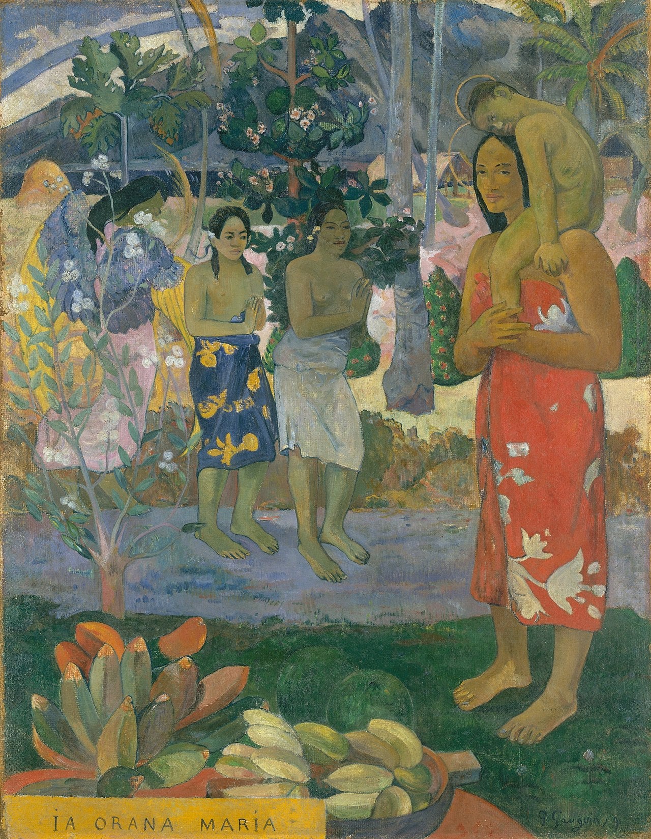 Reproduction du tableau « Ia Orana Maria - Paul Gauguin » par Alpha Reproduction en peinture à l’huile