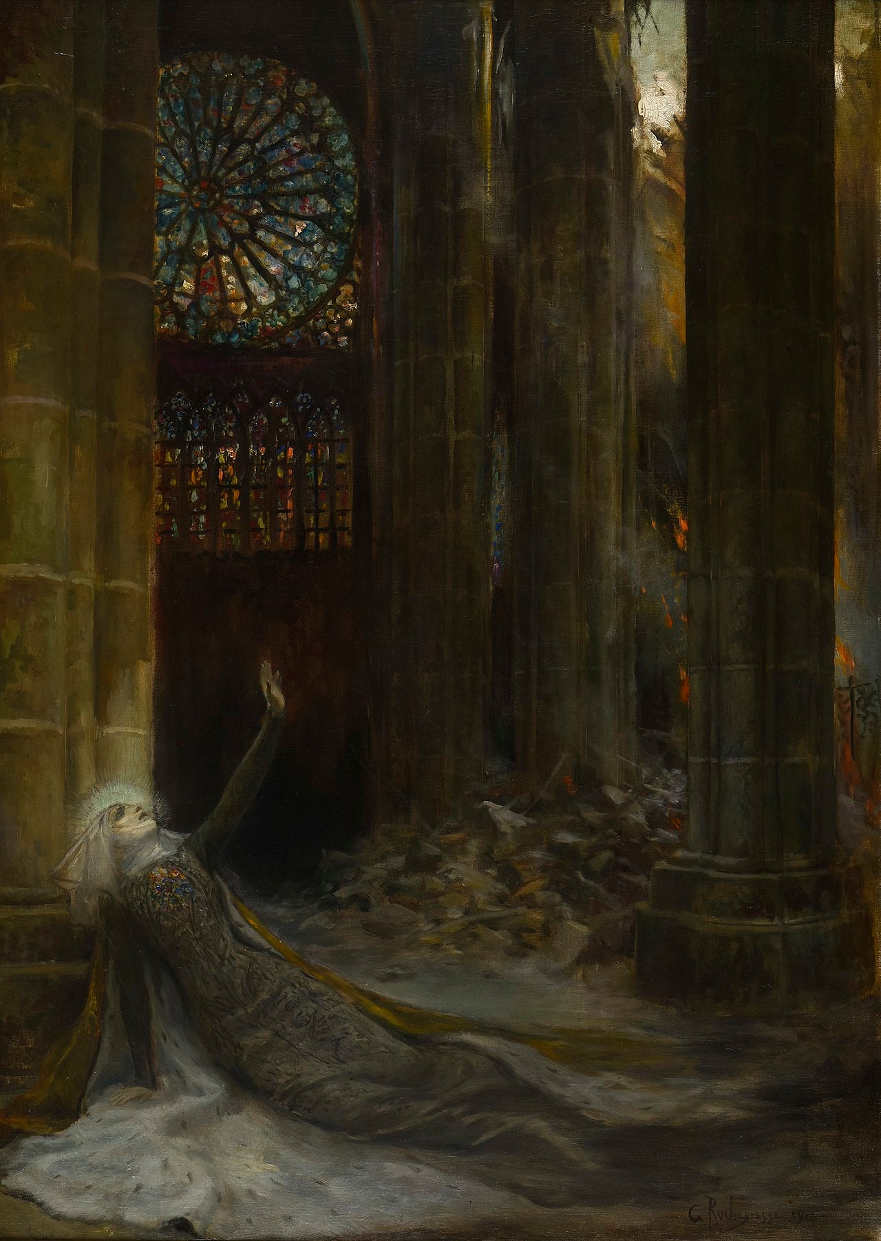 Intérieur de cathédrale - Georges-Antoine Rochegrosse