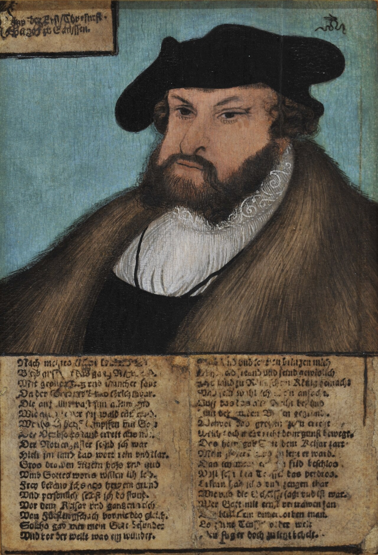 Jean Ier (1468–1532), le Constant, électeur de Saxe - Lucas Cranach the Elder