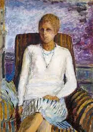 Beyaz bluzlu genç kız (Mlle Leïla Claude Anet) - Pierre Bonnard