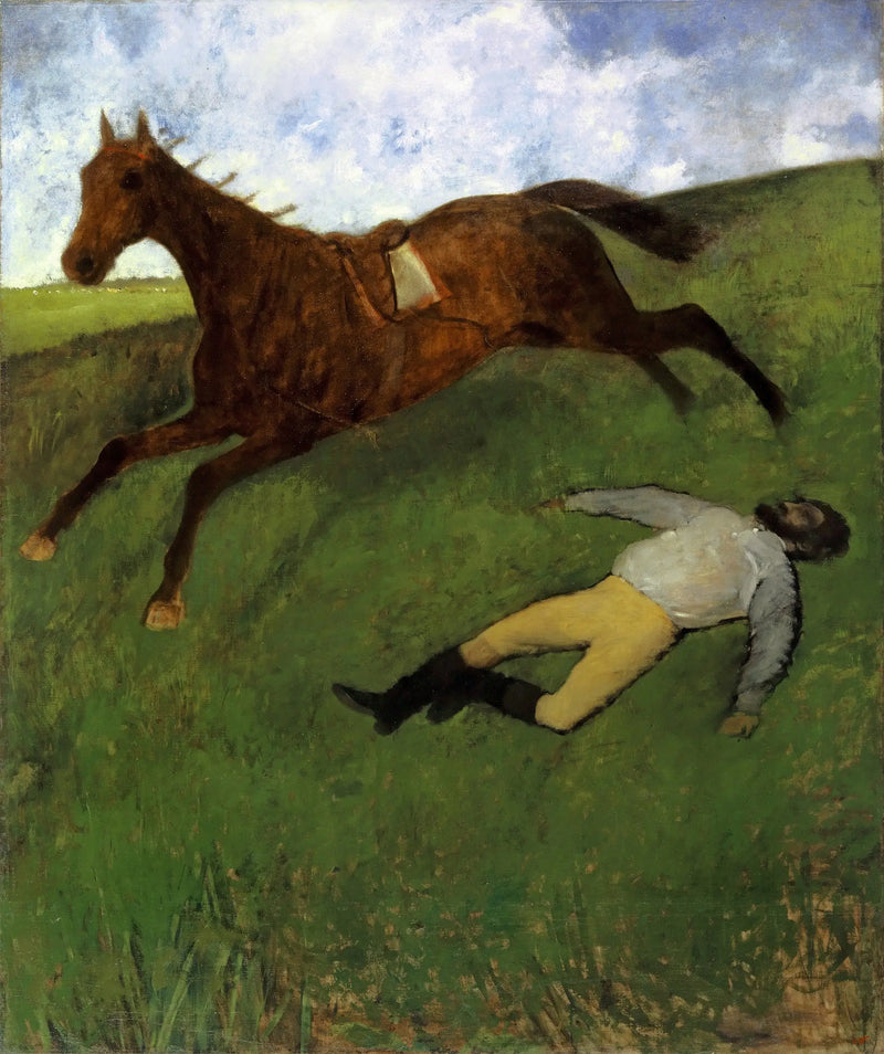 Yaralı Jockey - Edgar Degas