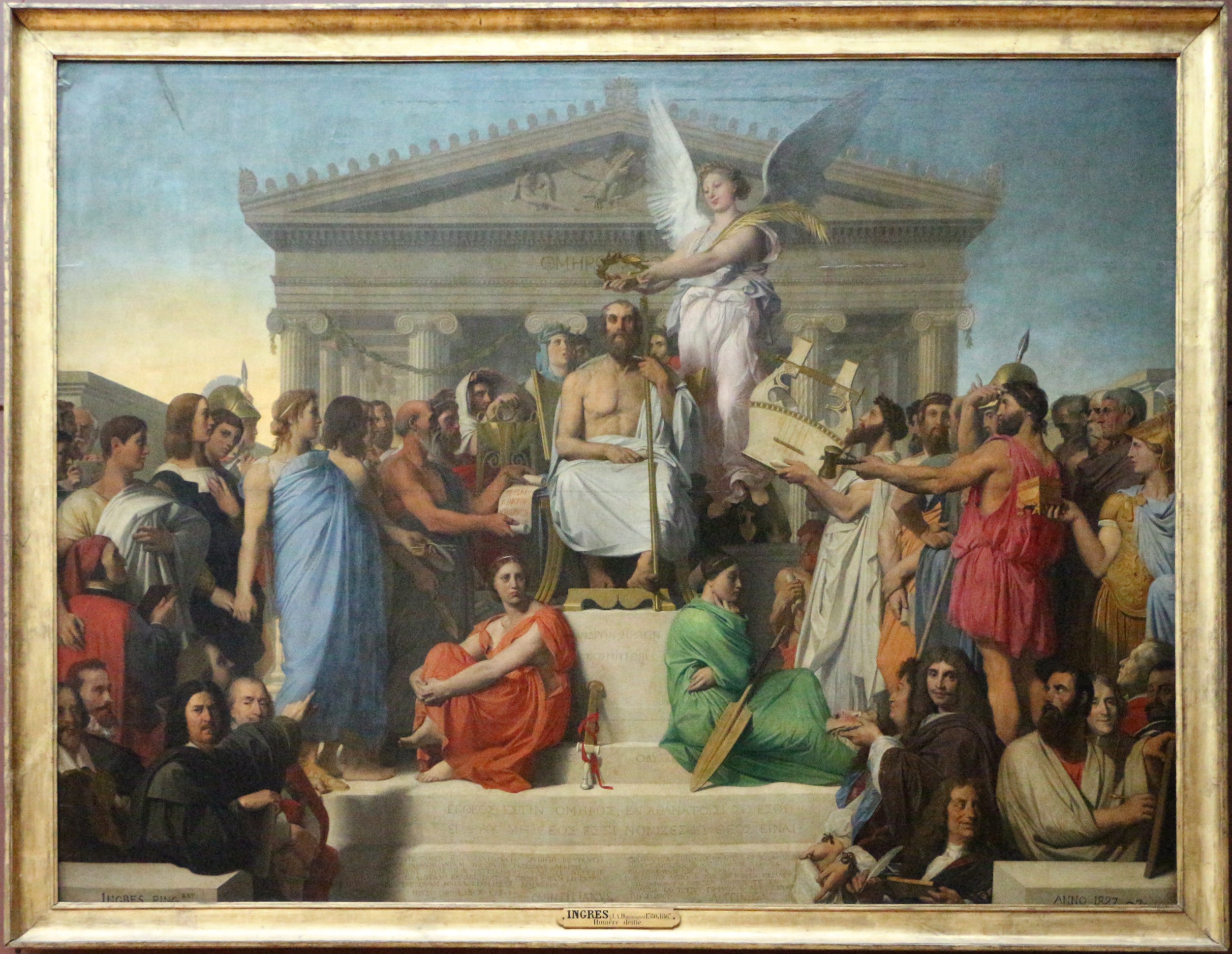 Homeros'un Apotheozu - Jean-Auguste-Dominique Ingres