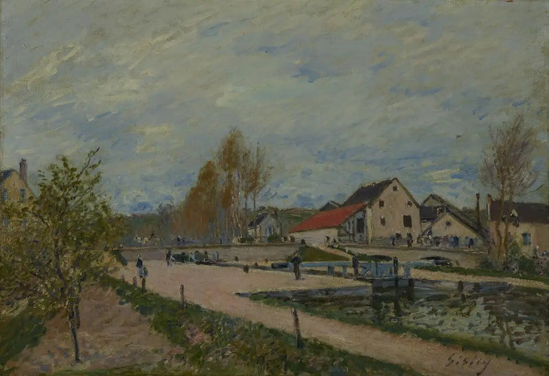 Moret-sur-Loing'deki Bourgogne Kilidi - Alfred Sisley