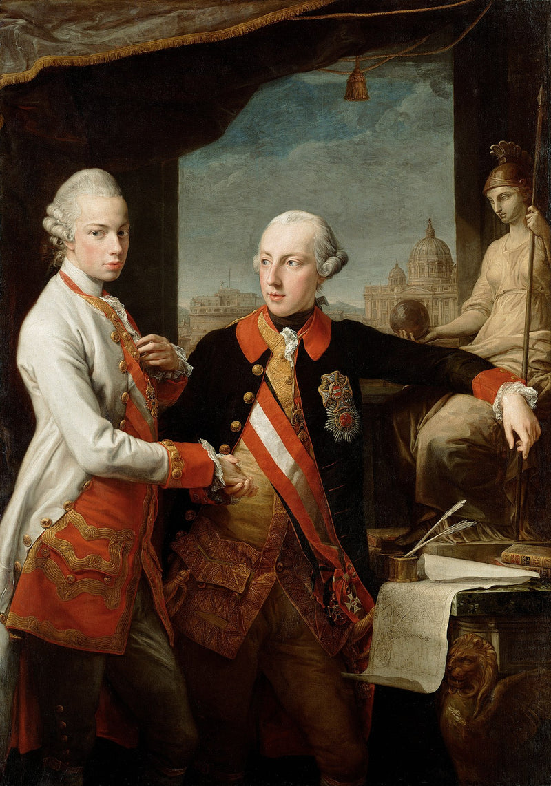 Joseph II İmparatoru ve Toskana Büyük Dükü Pietro Leopoldo - Pompeo Batoni