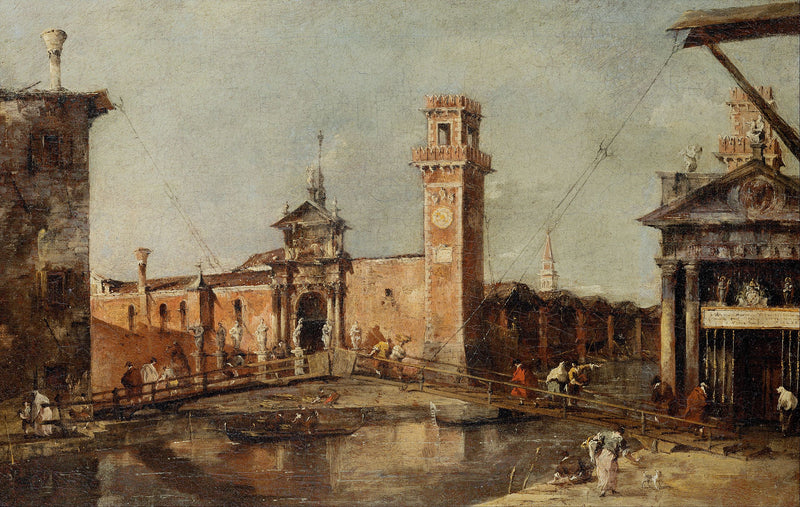 Venedik Kışlası Girişi - Francesco Guardi