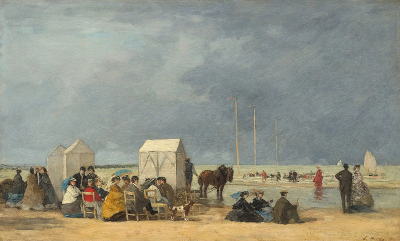 Deauville'de Banyo Saati - Eugène Boudin