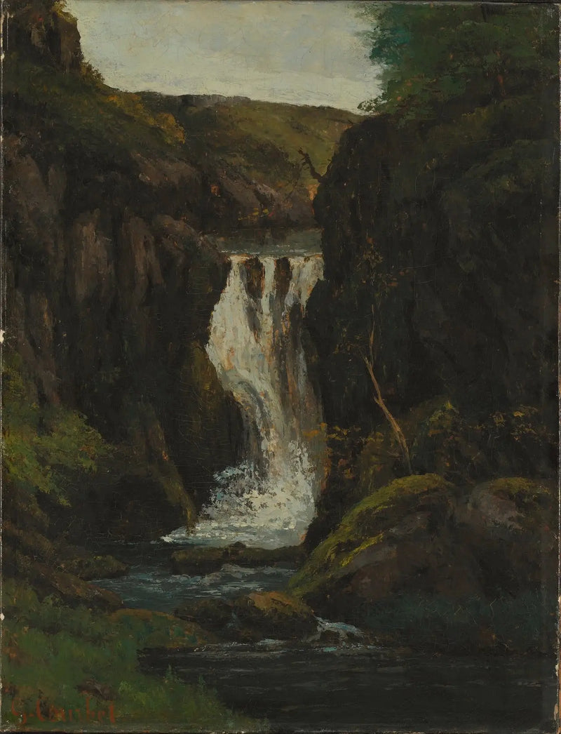 La Cascade - Gustave Courbet