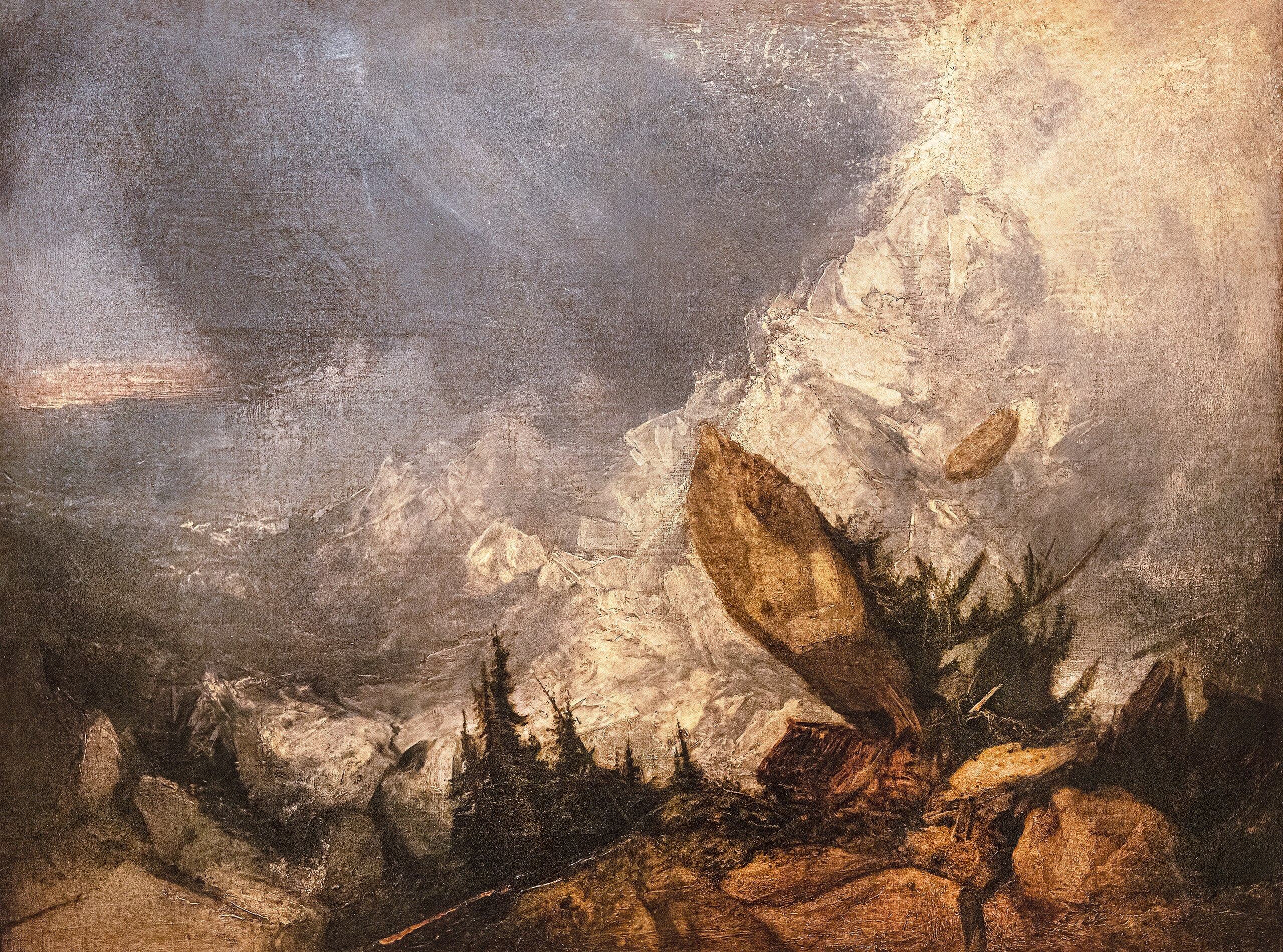 Grisons'da Bir Çığ Düşmesi - J. M. W. Turner