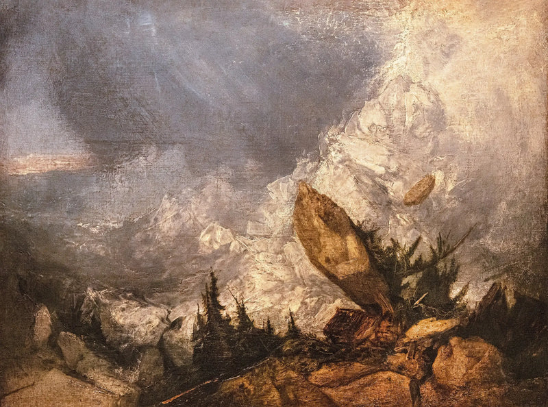 Grisons'da Bir Çığ Düşmesi - J. M. W. Turner