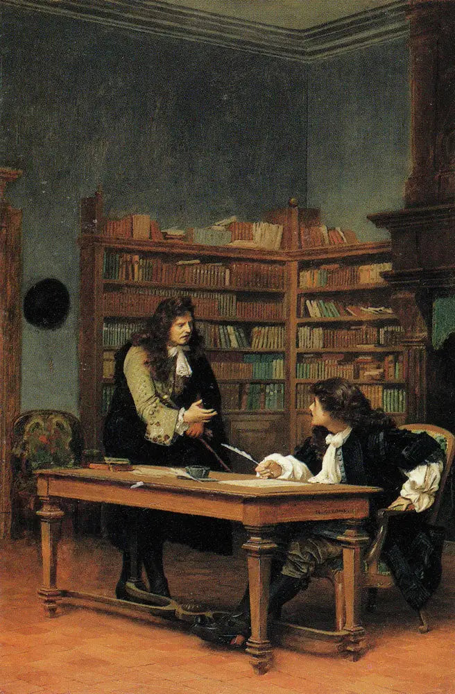 La Fontaine ve Molière - Jean-Léon Gérôme