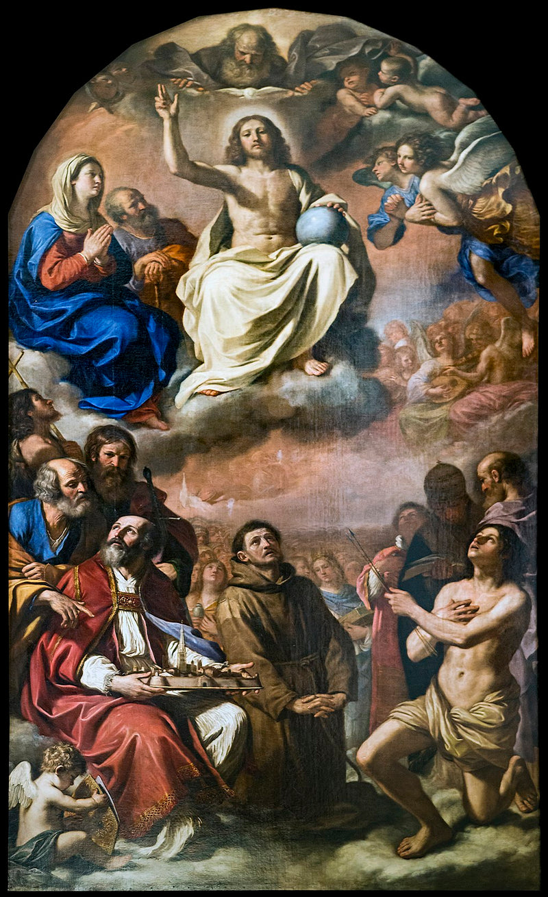 Tüm Azizlerin Zaferi. Modena şehrinin koruyucu azizleri - Guercino