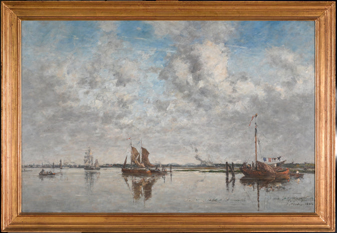 Rotterdam'da Meuse - Eugène Boudin