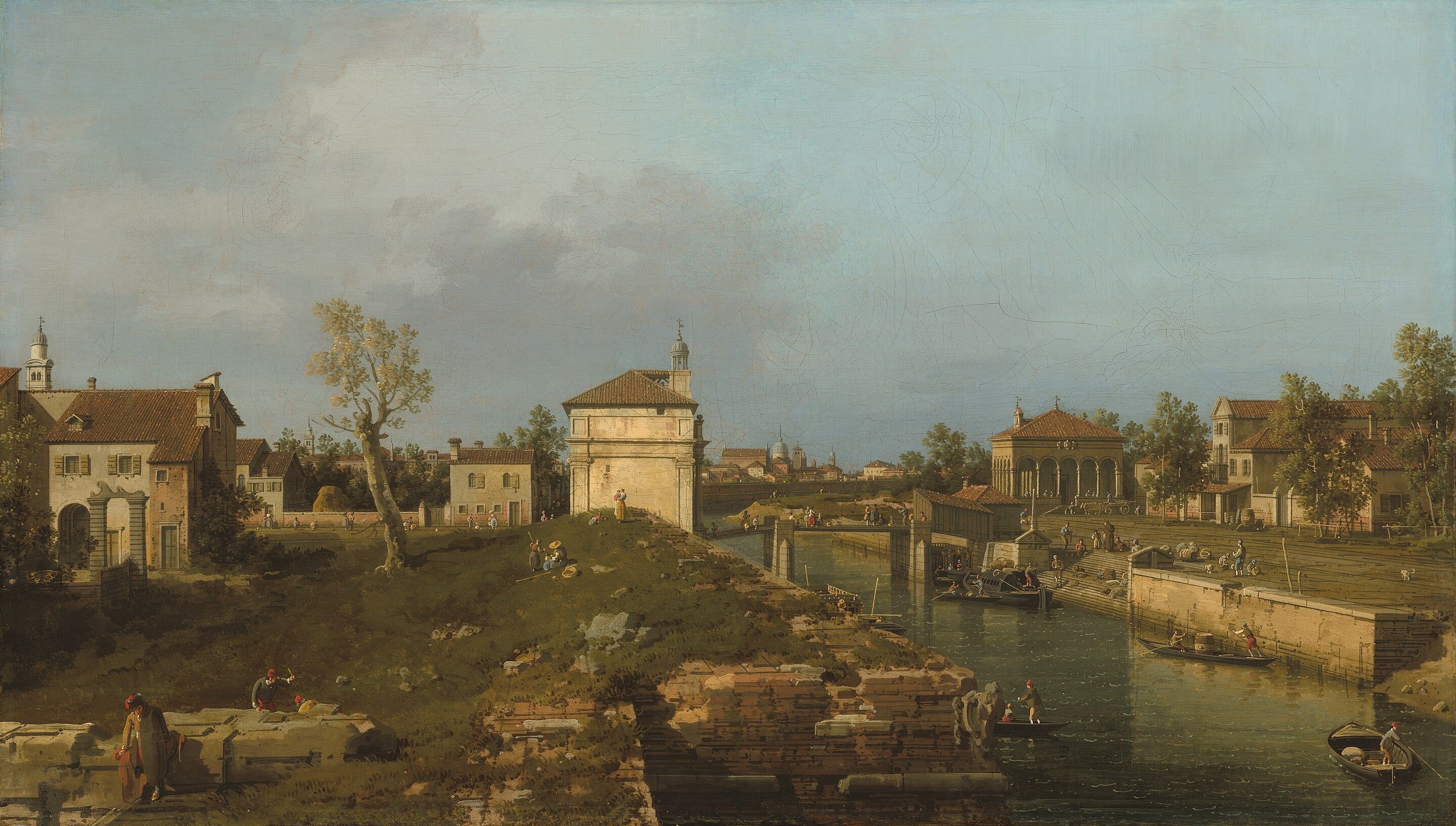 La Porta Portello, Padoue - Canaletto