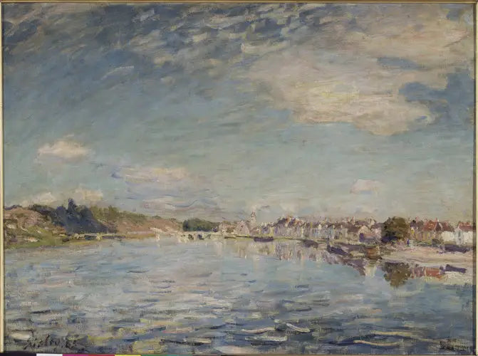 Saint-Mammès'te Seine - Alfred Sisley
