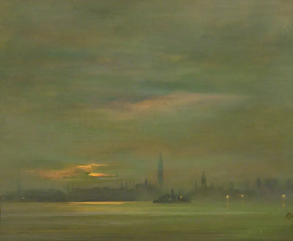 Reproduction du tableau « La Tamise, le soir - James Abbott McNeill Whistler » par Alpha Reproduction en peinture à l’huile