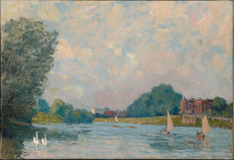 Saint-Germain Terası, bahar - Alfred Sisley