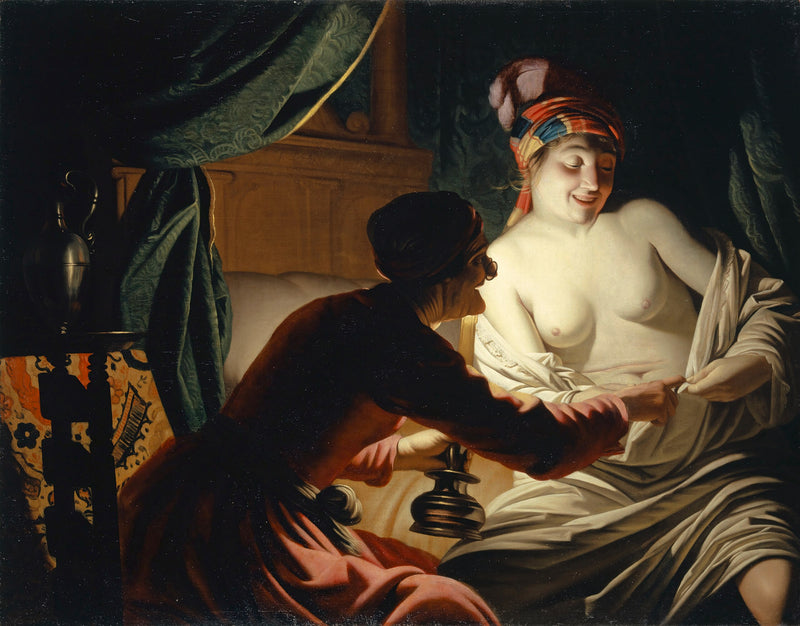 Mum ışığında bit avı - Gerrit van Honthorst