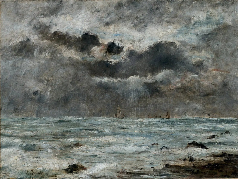 Trouville Kıyısı - Eugène Boudin