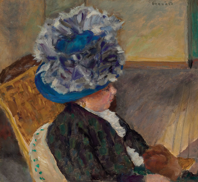 Mavi Şapkalı Kadın - Pierre Bonnard