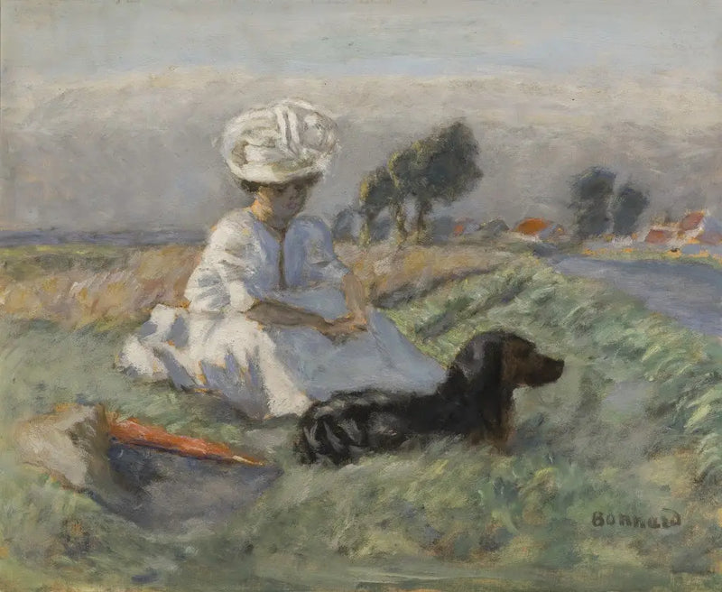 Köpekli Kadın - Pierre Bonnard