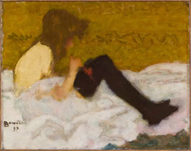 Siyah Çoraplı Genç Kız - Pierre Bonnard