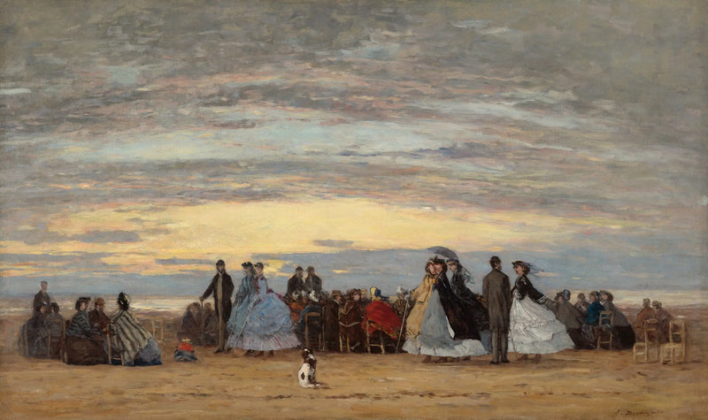 Villerville Plajı - Eugène Boudin