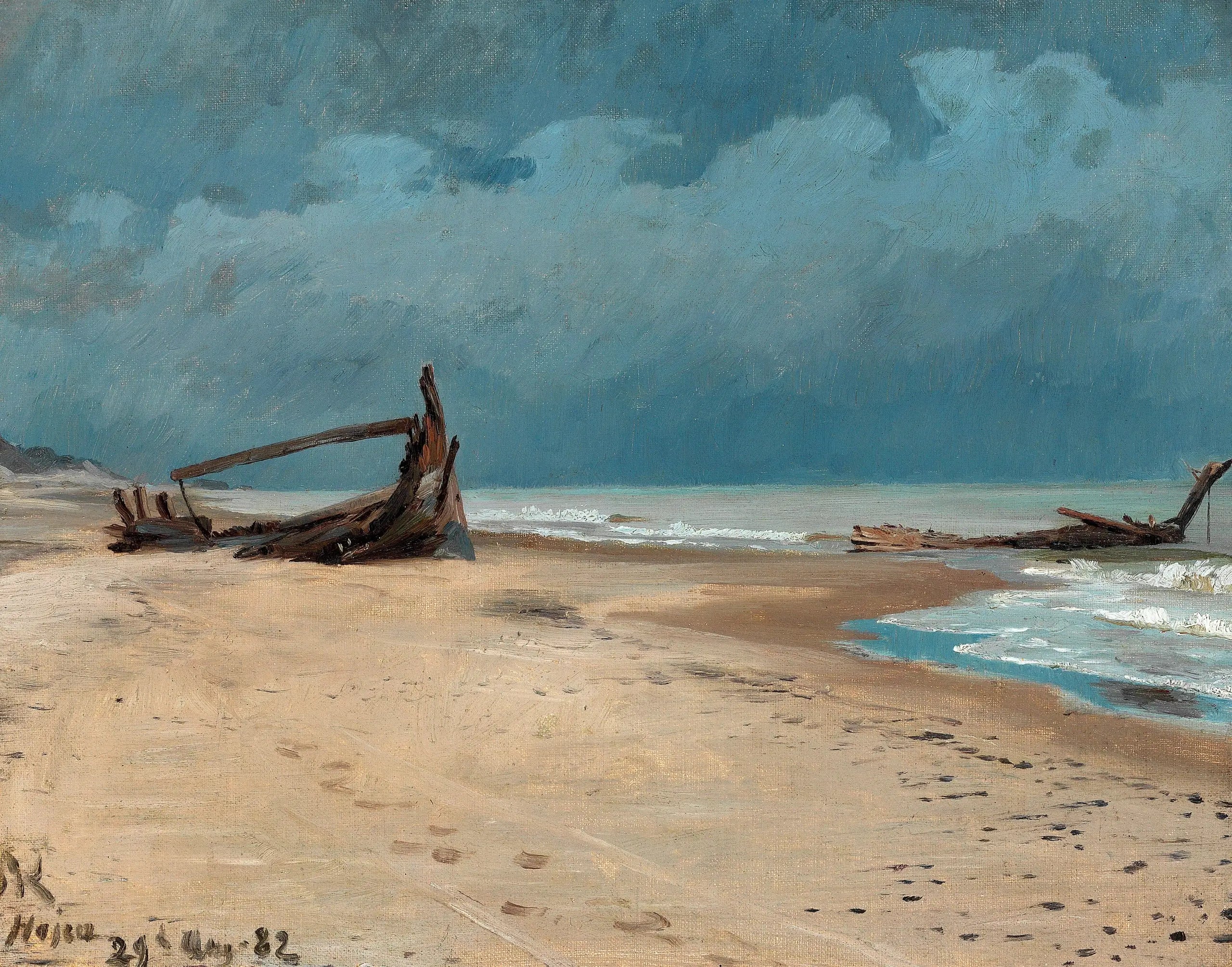 La plage de Højen. - Peder Severin Krøyer - Alpha Reproduction