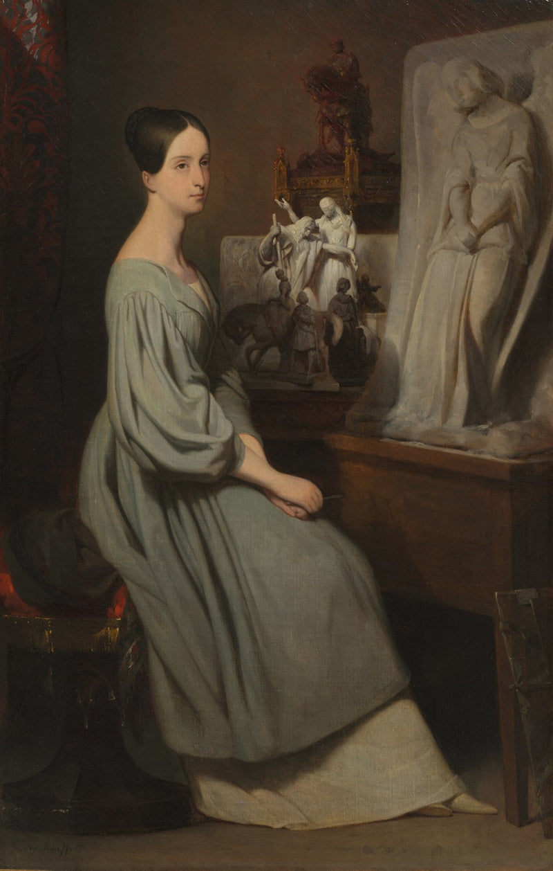 Ary Scheffer - Atölyesinde Marie Prensesi d'Orléans