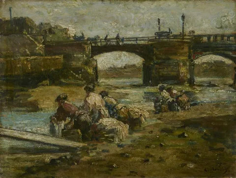 Reproduction du tableau « Laveuses - Eugène Boudin » par Alpha Reproduction en peinture à l’huile
