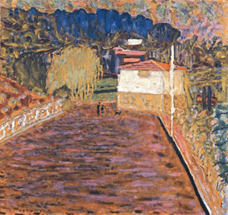 Le Cannet, pembe yol - Pierre Bonnard