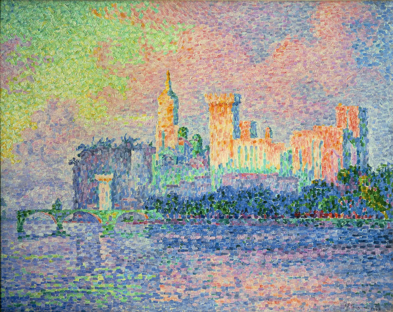 Avignon'daki Papalar Sarayı - Paul Signac