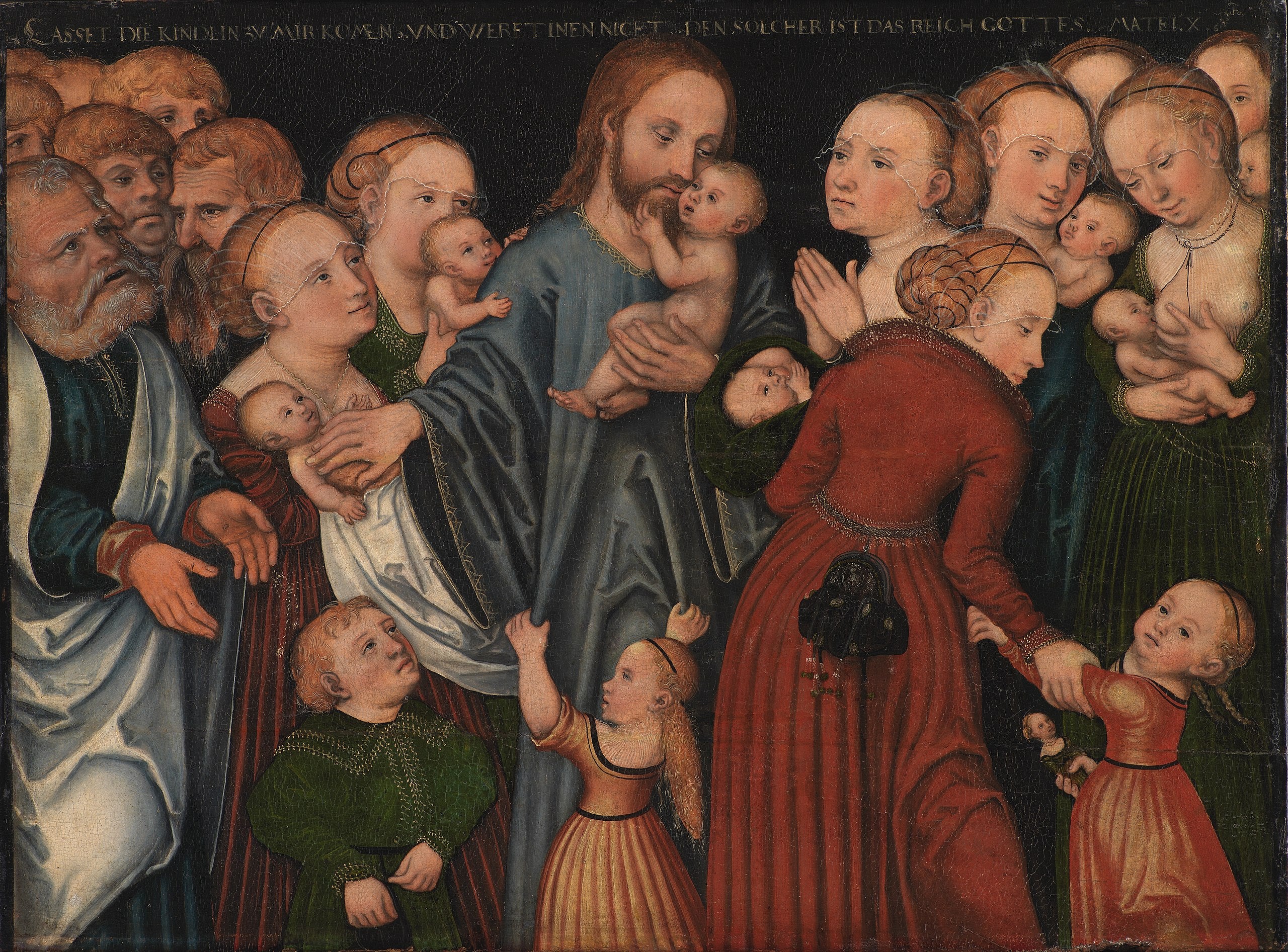 Le Christ bénissant les enfants - Lucas Cranach the Elder