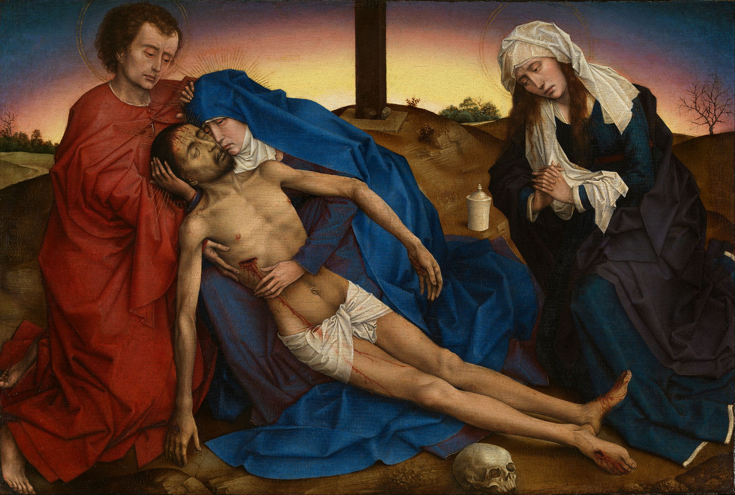 Le Christ pleuré par sa Mère, saint Jean et sainte Marie Madeleine - Rogier van der Weyden